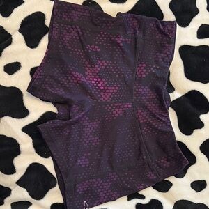Champion Women's Purple Patterned Bike Shorts